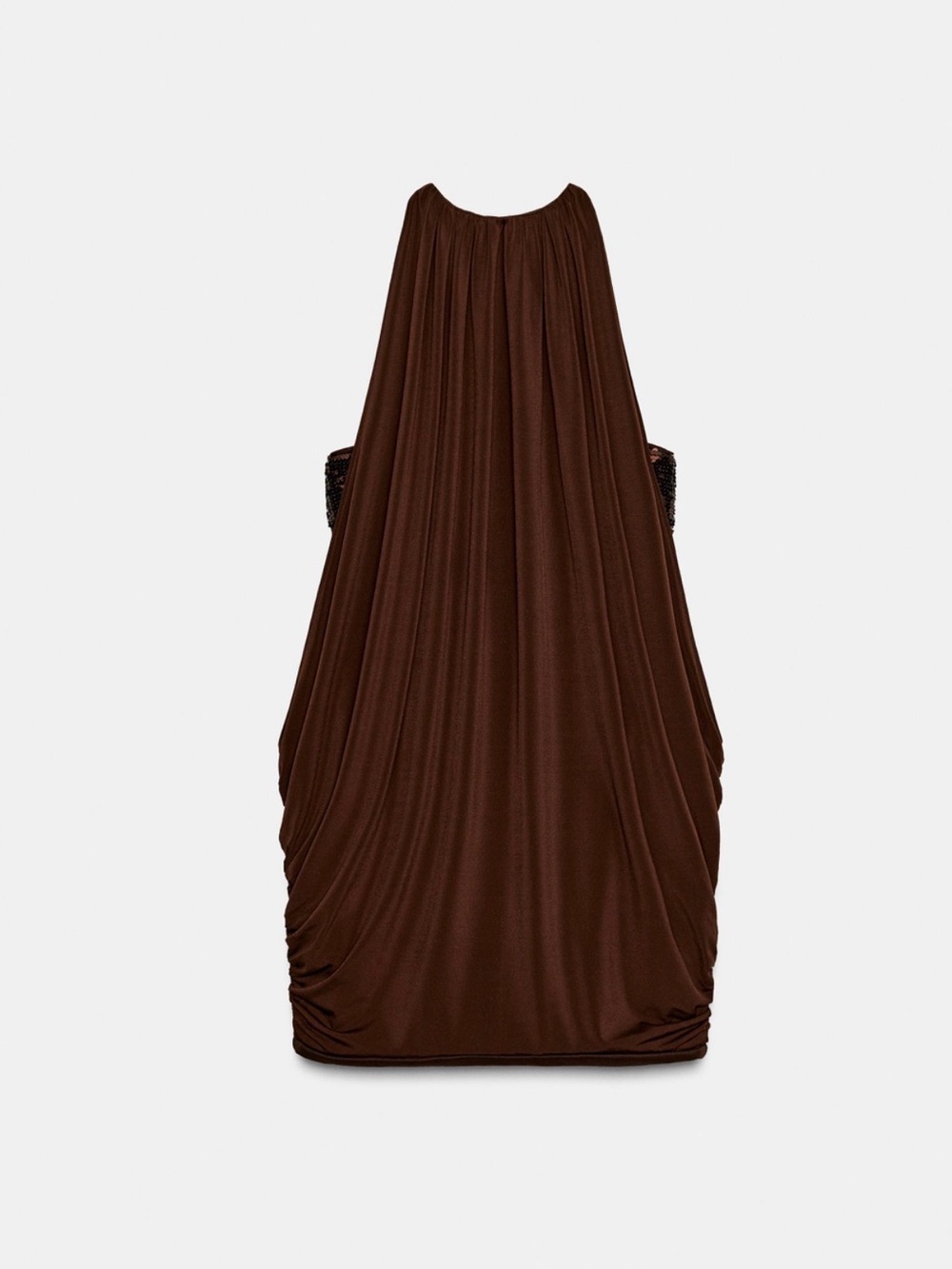 Women's Zara Red Draped Sequin Dress